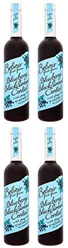 (4 PACK) - Belvoir - Blueberry/Blackcurrant Cordial | 500ml | 4 PACK BUNDLE by Belvoir von Belvoir