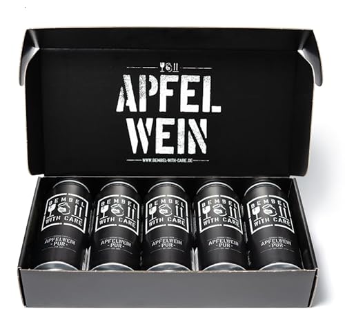 Bembel With Care Pur Apfelwein Care-Paket - Apfelwein aus dem Odenwald (5 x 0,5 Liter) von Bembel with Care