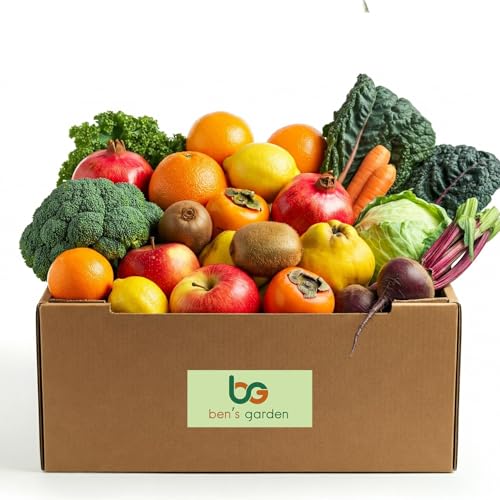 Ben's Garden - Obst & Gemüse Box - 4kg - Vitaminreicher Genuss - Gemischte Auswahl - Abwechslungsreich & Lecker - Perfekt für eine gesunde Ernährung von Ben's Garden