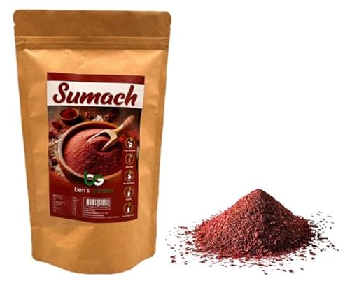 Ben’s Garden Sumach Gewürz (125g), Sumak gemahlen, Verleihen Sie Ihren Leckeren Gerichten Farbe und Geschmack! von Ben's Garden