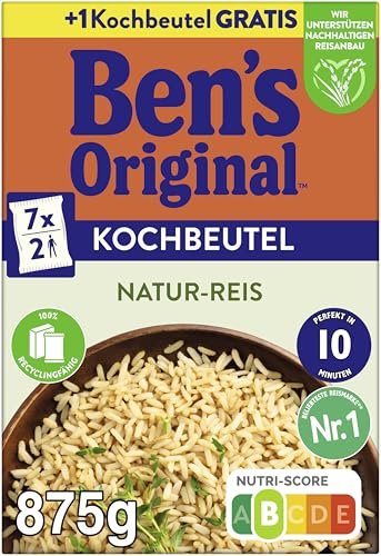 BEN'S ORIGINAL™ Kochbeutel Naturreis 750g +1 Extra Kochbeutel von Ben's Original