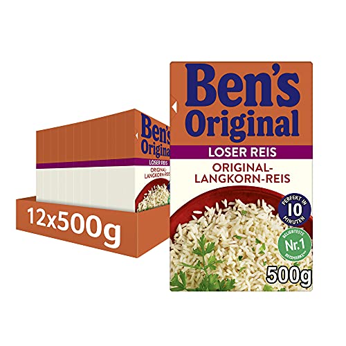 BEN'S ORIGINAL™ Original-Langkorn-Reis 10-Minuten Lose 12x500g von Ben's Original