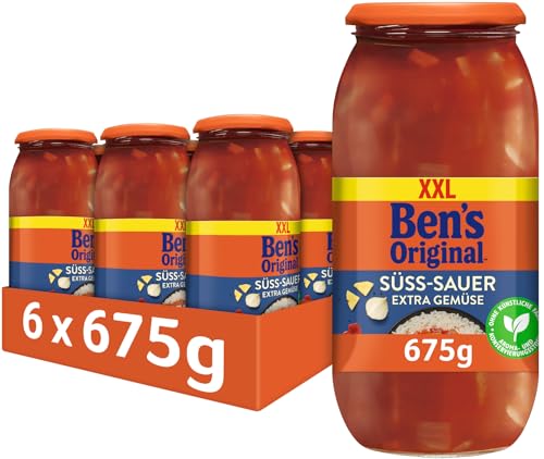 BEN'S ORIGINAL™ Sauce Süss-Sauer Gemüse, 6 Gläser (6 x 675g) von Ben's Original
