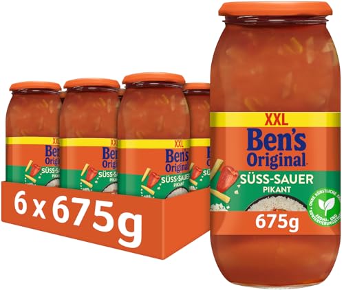 BEN'S ORIGINAL™ Sauce Süss-Sauer Pikant, 6 Gläser (6 x 675g) von Ben's Original