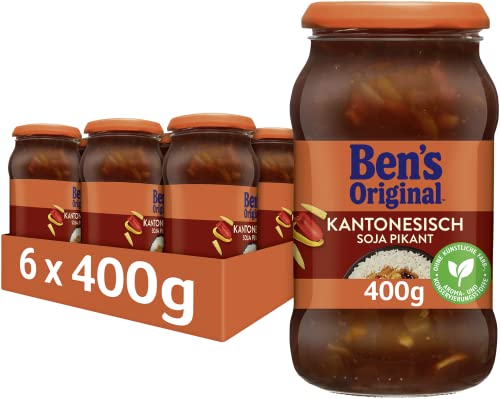 BEN’S ORIGINAL Sauce Kantonesisch Soja Pikant, 6 Gläser (6 x 400g) von Ben's Original