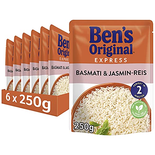 Ben's Original Express-Reis Basmati & Jasmin Reis, 6 Packungen (6 x 250g) von Ben's Original