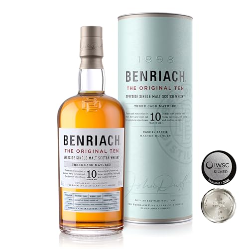 Benriach The Original 10 - Speyside Single Malt Scotch Whisky - Inklusive Geschenkverpackung - Vielschichtige Aromen von Obst und süßem Malz - 0.7L/43% Vol. von BenRiach