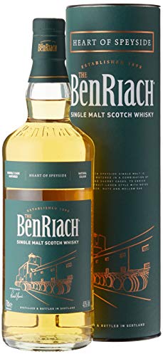 The BenRiach - Heart Of Speyside - Speyside Single Malt Scotch Whisky - 40% Vol. (1 x 0.7l) / Doppelt gereift in einer Kombination aus Bourbon- und Sherryfässern von BenRiach