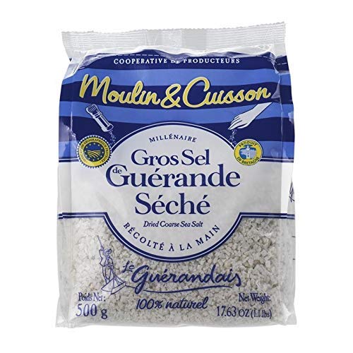 Le Guerandis – Großes getrocknetes Salz, speziell für Mühle, Beutel 500 g, 2 Stück von Benedicta