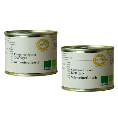 Benediktinerabtei Plankstetten | Deftiges Schweinefleisch Bio | 2er Set | 2 x 200g von Benediktinerabtei Plankstetten