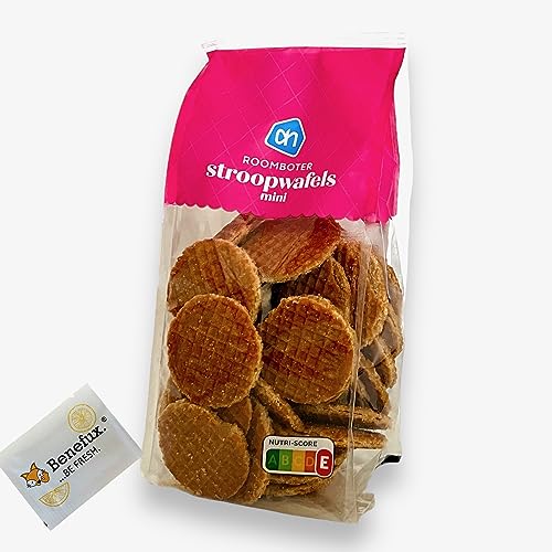 AH Mini Holand stroopwafels 300g + Benefux. Erfrischungstuch von Benefux.