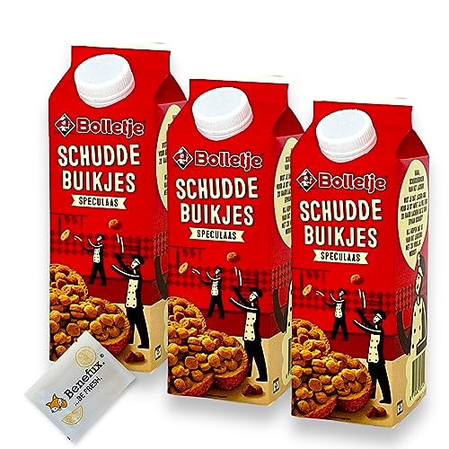 Bolletje Schudde Buikjes Spekulatiuskugeln Multipack 3x 300g + Benefux. Erfrischungstuch von Benefux.