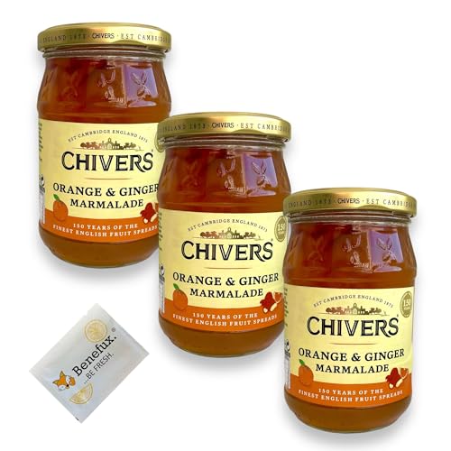 Chivers Orange & Ginger Marmalade Orange-Ingwer Marmelade Multipack 3x 340g von Benefux.