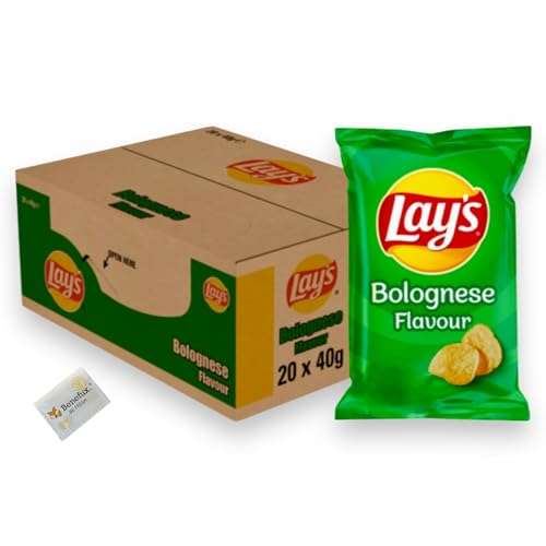 Lay's Bolognese Originale Flavour Chips Mini-Beutel 20 x 40g von Benefux.