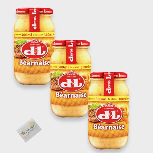 d&l Devos Lemmens Bearnaise Sauce 300ml Sparpackung 3x 300ml + Benefux. Erfrischungstuch von Benefux.