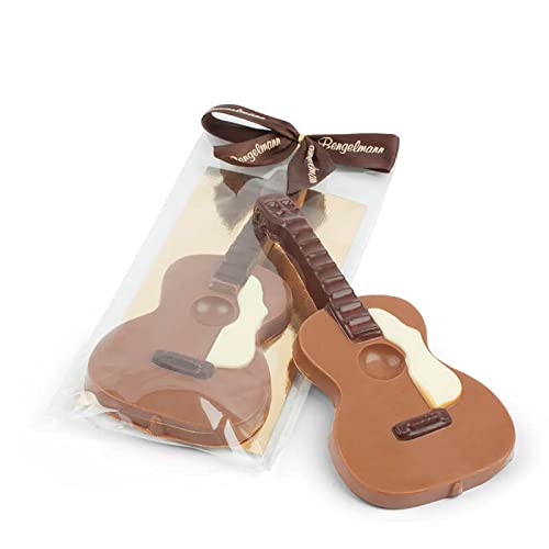 Gitarre Schokolade - Gitarre aus feinster Vollmilch-Kuvertüre - Deutsche Handarbeit ideal als Geschenk - 75g von Bengelmann