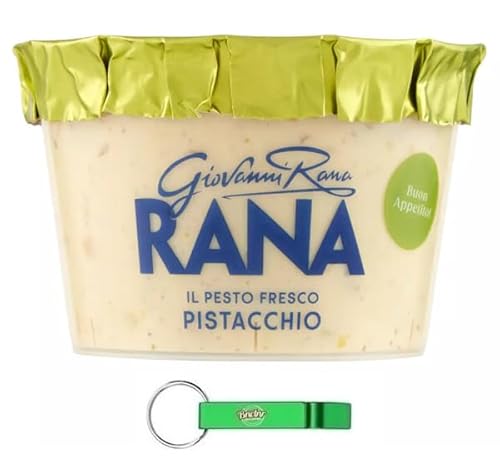 12x Giovanni Rana Pesto Fresco Pistacchio,Frisches Pistazienpesto Sauce 150g + Beni Culinari Kostenloser Schlüsselanhänger von Beni Culinari