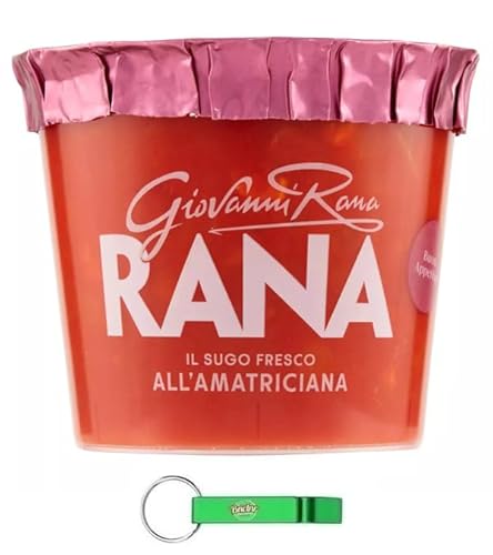 12x Giovanni Rana Sugo Fresco Amatriciana,Frische Amatriciana-Sauce - Pasten Kochsaucen 225g + Beni Culinari Kostenloser Schlüsselanhänger von Beni Culinari