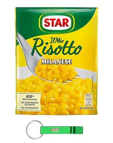 15x Star Il Mio Risotto Milanese - Cremiges Reis mit Safran 100% italienisch Fertiggerichte 175g + Beni Culinari Kostenloser Schlüsselanhänger von Beni Culinari