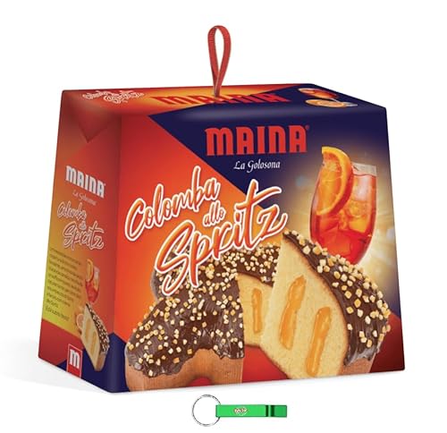 1x Maina Colomba allo Spritz Osterkuchen gefüllt mit Spritz-Sahne 750g Oster-taube der italienischen Tradition + Beni Culinari Kostenloser Schlüsselanhänger von Beni Culinari