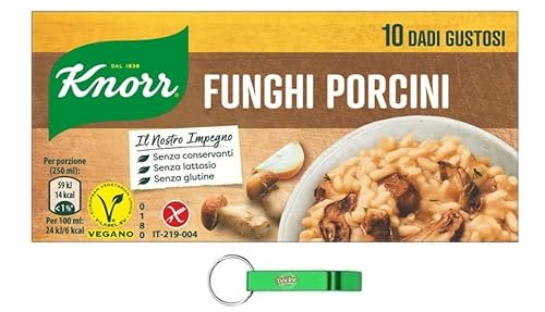 24x Knorr Dado Funghi Porcini,Brühwürfel Brühe,Kartons mit 10 Steinpilzewürfel + Beni Culinari Kostenloser Schlüsselanhänger von Beni Culinari