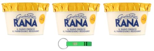 3x Giovanni Rana Sugo Fresco Parmigiano Reggiano,Frische Parmesankäse-Sauce 150g + Beni Culinari Kostenloser Schlüsselanhänger von Beni Culinari