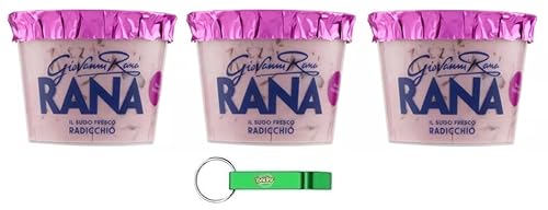 3x Giovanni Rana Sugo Fresco Radicchio,Frische Radicchio-Pesto Sauce 180g + Beni Culinari Kostenloser Schlüsselanhänger von Beni Culinari