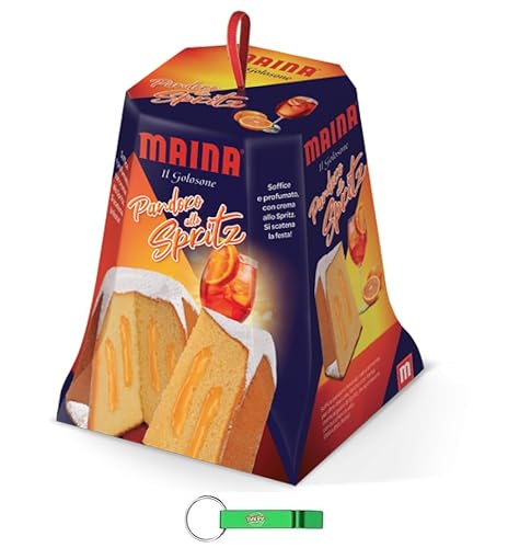 3x Maina Pandoro allo Spritz - Traditionelles italienisches Weihnachtsdessert - Weihnachts Kuchen mit Spritzcreme 750g + Beni Culinari Kostenloser Schlüsselanhänger von Beni Culinari