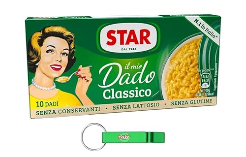 48x Star Il Mio Dado Classico,Brühwürfel Brühe,Kartons mit 10 Würfeln Brühe + Beni Culinari Kostenloser Schlüsselanhänger von Beni Culinari