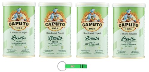 4x Mulino Caputo Lievito Secco - 100% Italienische Trockenhefe 100g + Beni Culinari Kostenloser Schlüsselanhänger von Beni Culinari