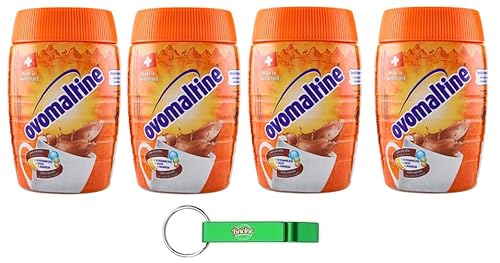 4x Ovomaltin Malzhaltiges Getränkepulver Kakaogeschmack 400g + Kostenloser Beni Culinari Schlüsselanhänger von Beni Culinari