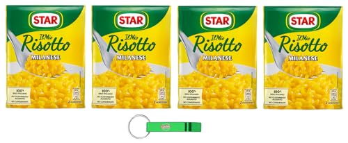 4x Star Il Mio Risotto Milanese - Cremiges Reis mit Safran 100% italienisch Fertiggerichte 175g + Beni Culinari Kostenloser Schlüsselanhänger von Beni Culinari