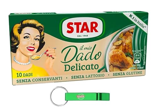 5x Star Il Mio Dado Delicato,Brühwürfel Brühe,Kartons mit 10 würfel + Beni Culinari Kostenloser Schlüsselanhänger von Beni Culinari