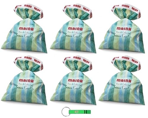 6x Maina Colomba Ohne kandierte Früchte Osterkuchen - im Beutel Verpackt - 500g Oster-taube der italienischen Tradition + Beni Culinari Kostenloser Schlüsselanhänger von Beni Culinari