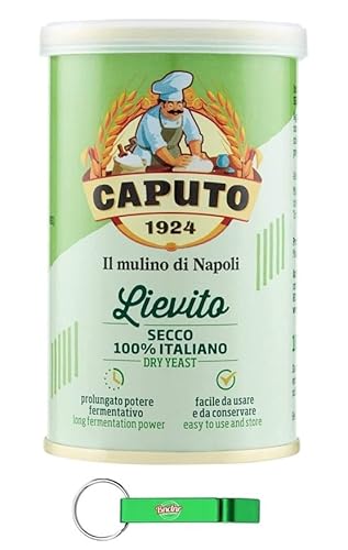 8x Mulino Caputo Lievito Secco - 100% Italienische Trockenhefe 100g + Beni Culinari Kostenloser Schlüsselanhänger von Beni Culinari