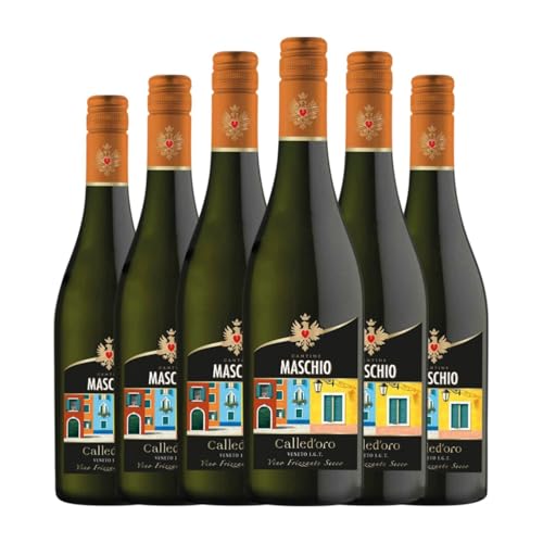 Beniamino Maschio Calle d'Oro Frizzante Bianco Veneto 75 cl Weißer Sekt (Karton mit 6 Flaschen von 75 cl) von Beniamino Maschio