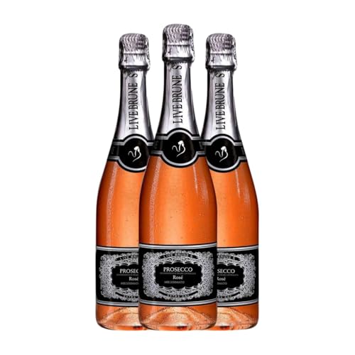 Beniamino Maschio Millesimato Rosé Extra Dry Extra Trocken Prosecco 75 cl Rosé Sekt (Karton mit 3 Flaschen von 75 cl) von Beniamino Maschio