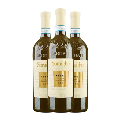 Bennati Libet Soraighe Soave 75 cl Weißwein (Karton mit 3 Flaschen von 75 cl) von Bennati