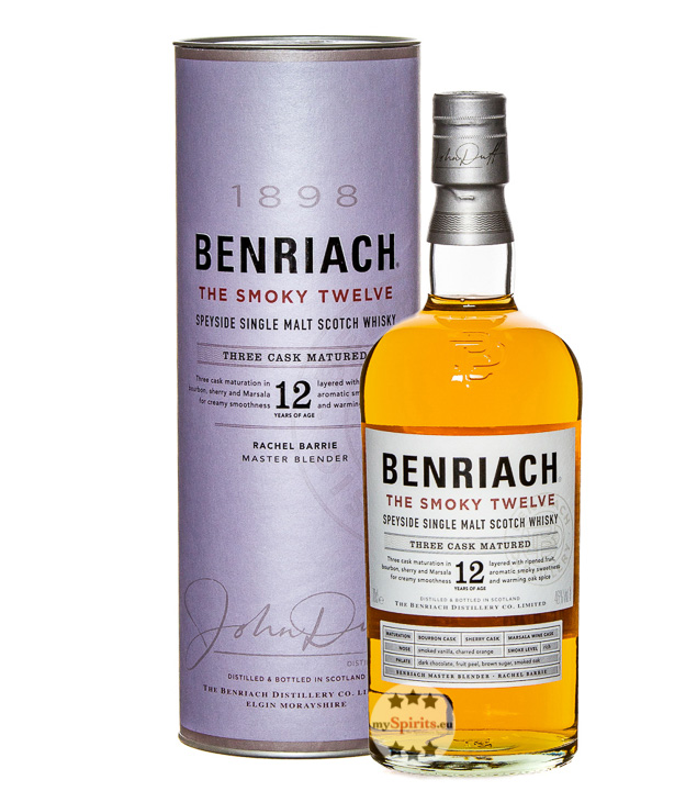 Benriach The Smoky Twelve Single Malt Whisky (46 % Vol., 0,7 Liter) von Benriach Distillery