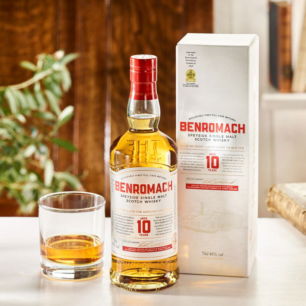 Benromach 10 Jahre Single Malt Scotch Whisky von Benromach