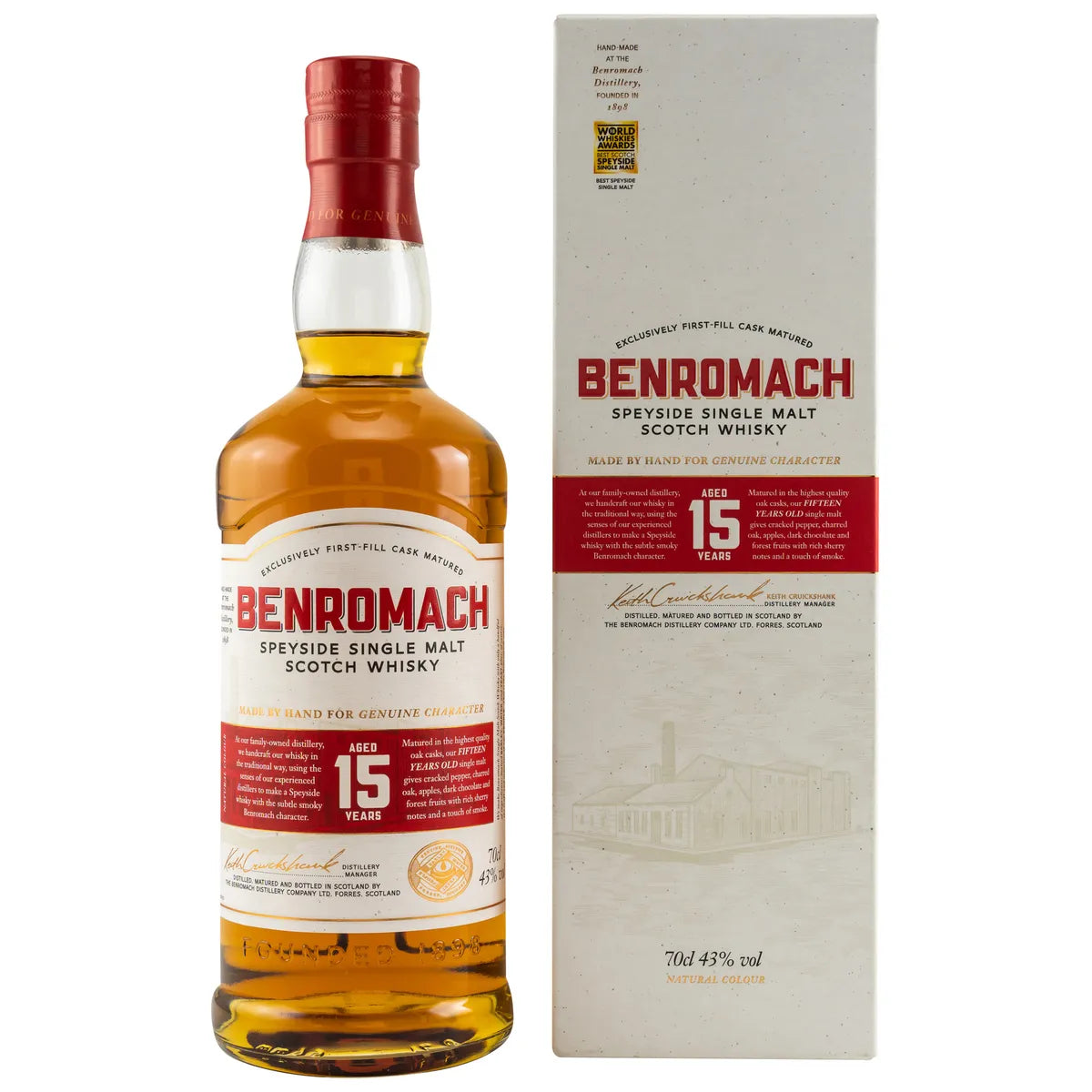 Benromach 15 Jahre 43% vol. 0,7l von Benromach