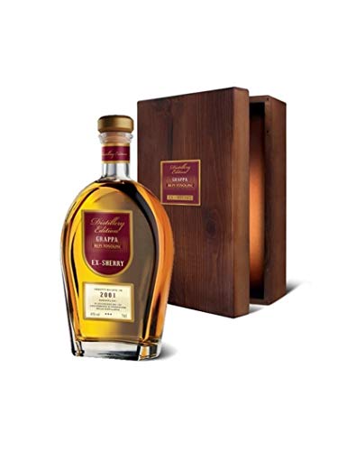 Bepi Tosolini"GRAPPA BARRIQUE EX SHERRY DECANTER" wooden box 40° 70Cl. von Bepi Tosolini