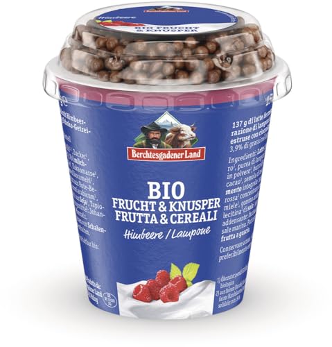 BGL Bio-Frucht& Knusper Himbeere mind. 3,9% Fett 12 x 150 gr von Berchtesgadener Land