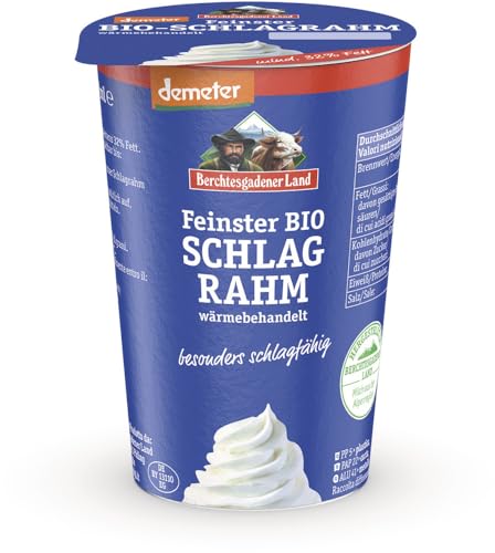 BGL Feinster Bio-Schlagrahm Demeter mind. 32% Fett 12 x 200 gr von Berchtesgadener Land