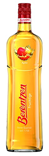 Berentzen | Apfel | Fruchtig-süßer Genuss mit saftigen Äpfeln und mildem Weizenkorn | Perfekt gekühlt als Shot oder in Mixgetränken | 1L | 18% Vol. von Berentzen