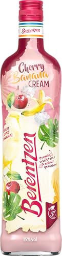 Berentzen | Cherry Banana Cream | Fruchtig-exotischer Mix aus Kirsche und Banane mit cremiger Textur | Perfekt gekühlt genießen | 0,7L | 15% Vol. von Berentzen