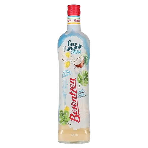 Berentzen | Coco Pineapple Cream | Exotische Kokosnuss und Ananas in einer cremigen Likörkomposition | Perfekt pur, auf Eis oder für tropische Desserts | 0,7L | 15% Vol. von Berentzen