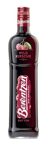 Berentzen | Wildkirsche | Intensiv-fruchtig mit vollreifen Kirschen und sanftem Weizenkorn | Köstlich pur, auf Eis oder in Drinks | 0,7L | 16% Vol. von Berentzen