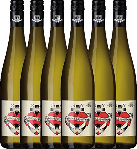 Glaube-Liebe-Hoffnung Riesling Bergdolt-Reif & Nett Weißwein 6 x 0,75l VINELLO - 6 x Weinpaket inkl. kostenlosem VINELLO.weinausgießer von Bergdolt-Reif & Nett