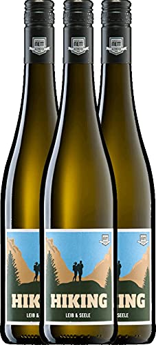 Hiking Leib & Seele Cuvée feinherb von Bergdolt-Reif & Nett - Weißwein 3 x 0,75l VINELLO - 3er - Weinpaket inkl. kostenlosem VINELLO.weinausgießer von Bergdolt-Reif & Nett